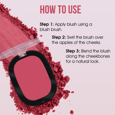 Beauty Berry Dream Matte Blush - 04, Pink Pride, 7g | Lightweight, Silky-Smooth Texture, Ultra Matte Blusher Palette | Highly Pigmented & Blendable Shades, Blusher for Face Makeup